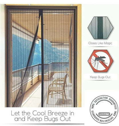 Mesh Screen Net Home Magnetic Foldable Anti Mosquito Door Curtains